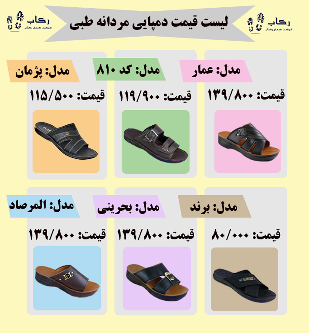 دمپایی مردانه طبی جدید