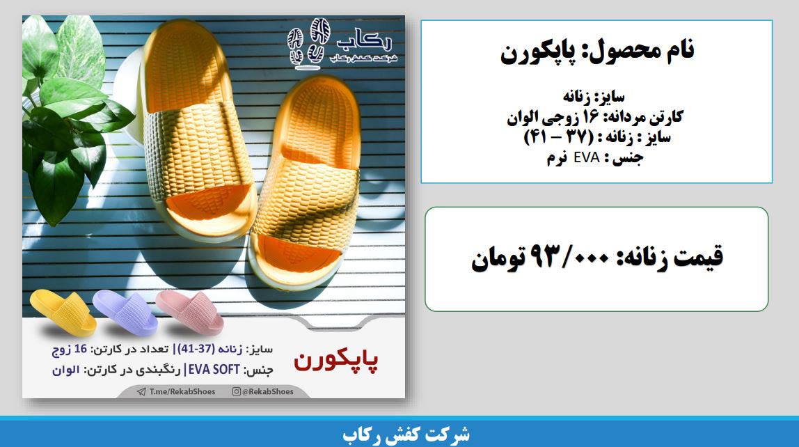 صادرات دمپایی پلاستیکی
